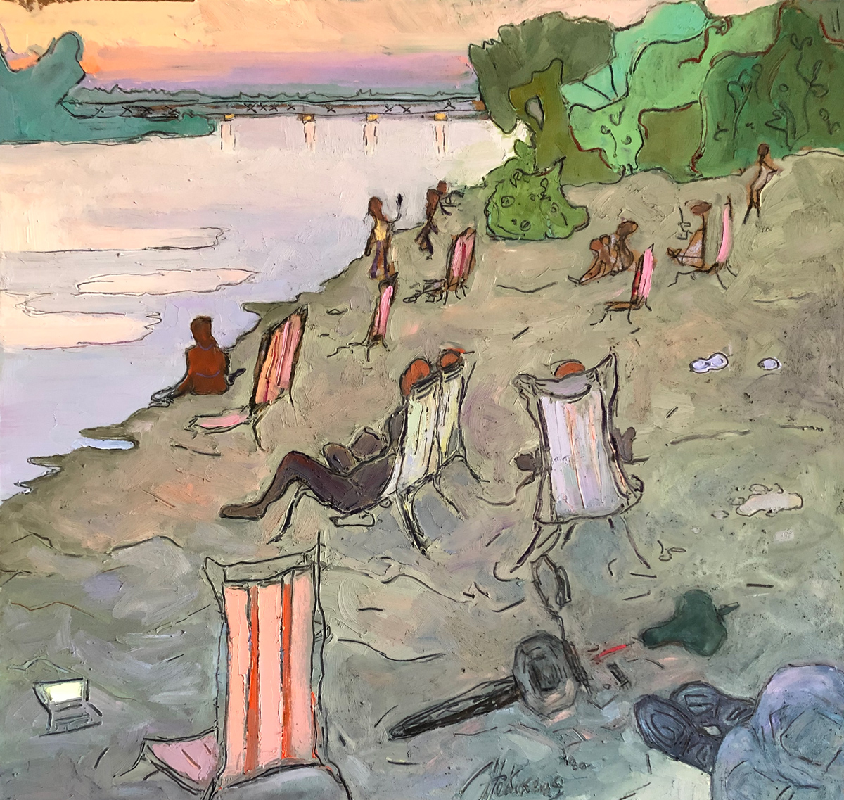 96 x 90 cm oil on wood fiber | 2022